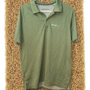 Men’s M (Guessing) Eddie Bauer green golf polo shirt #golfwear #preppy